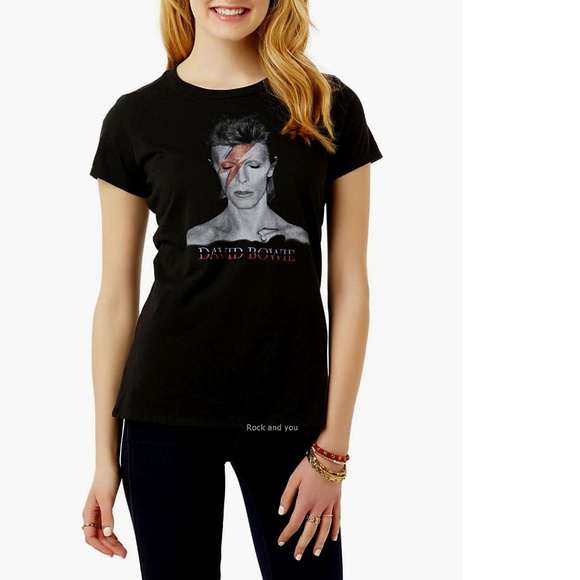 David Bowie Aladdin Sane glam pop rock Official cotton T-Shirt M NWT - Picture 1 of 2